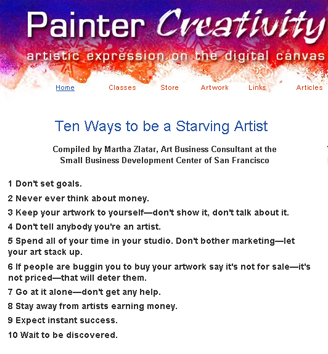 10 rules_starving artist